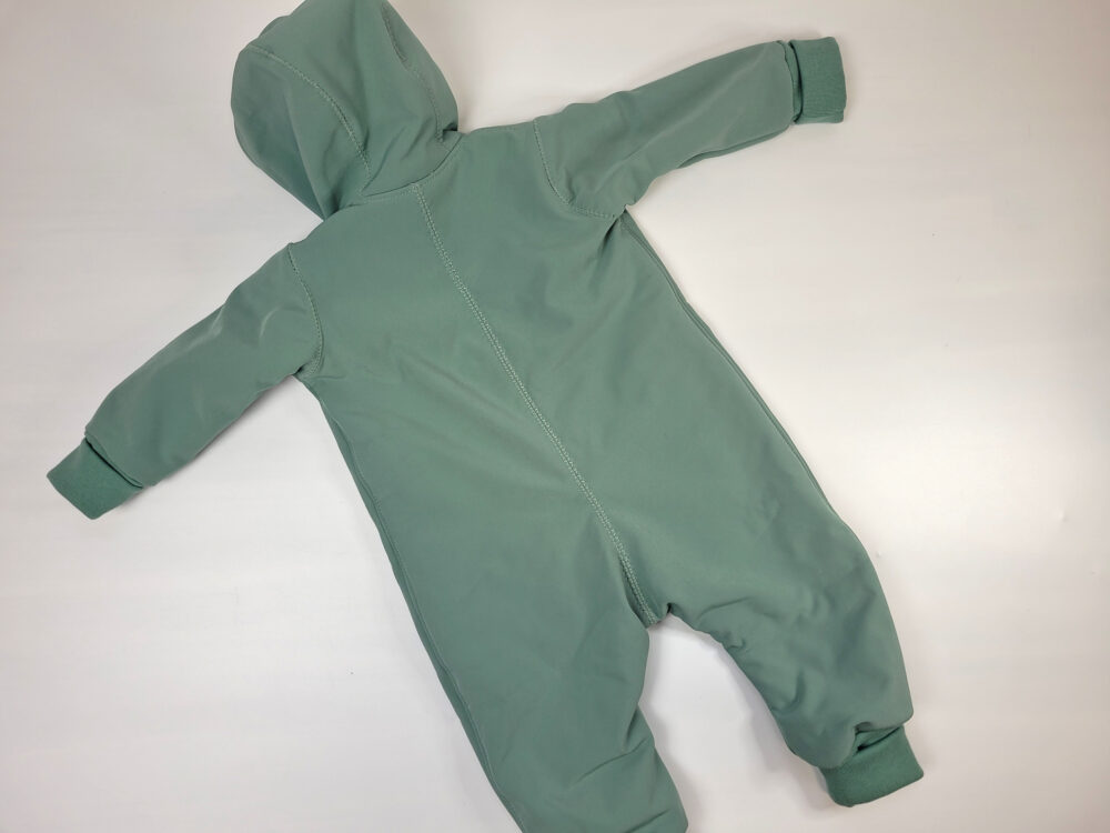 Softshell-Overall | "Anzuch für Usselich" | gefüttert | Frühlingsfreunde | Pistazie-Hase | Gr. 74