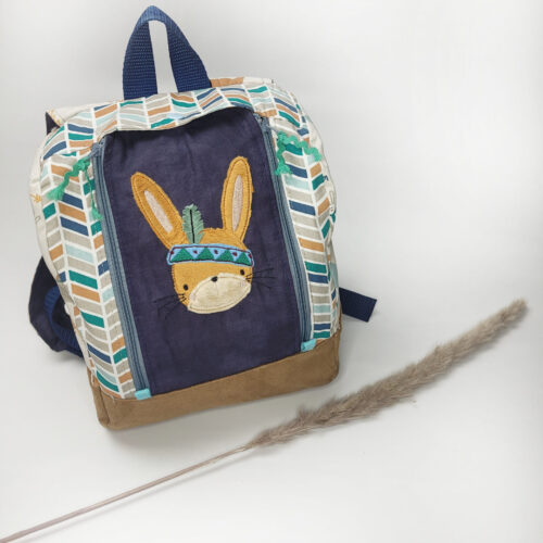 Kindergarten Rucksack | "Kinnergarten Täschken" | Mini | Indianer Hase