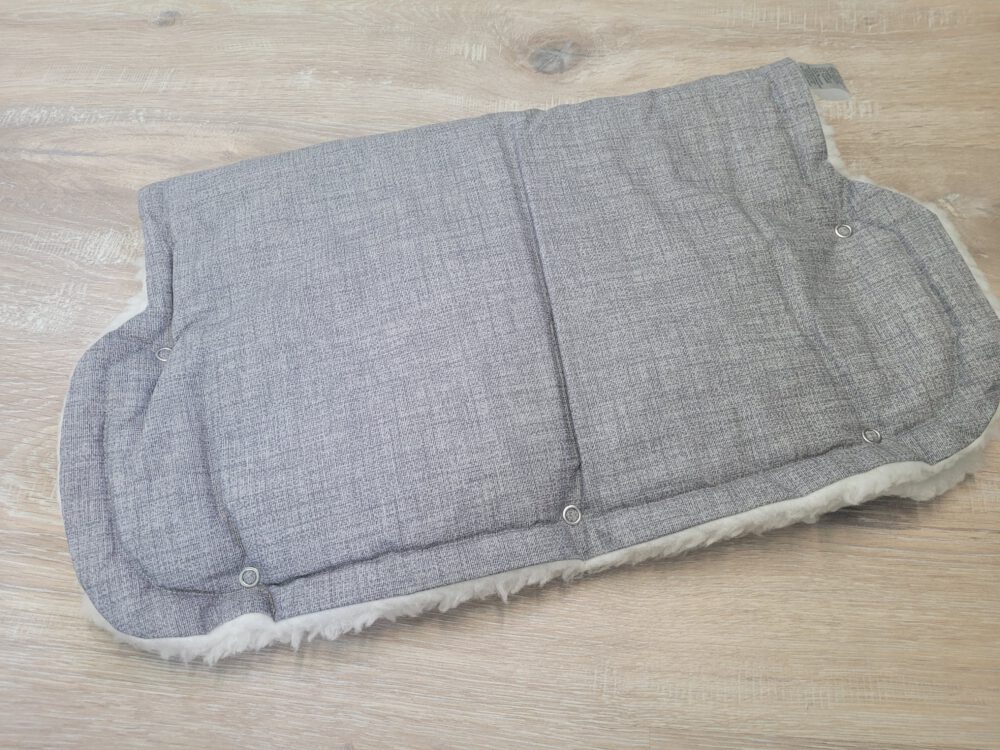 20250728_123831 Kinderwagen-Muff (altes Design) | grau | wasserabweisend